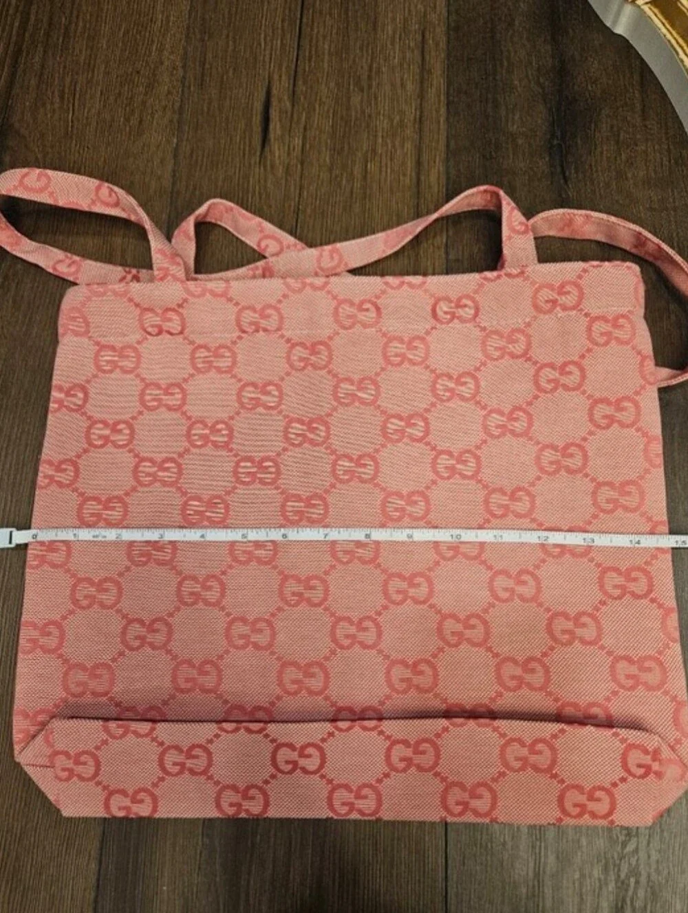 NEW Gucci Beauty Pink GG Tote Pineapple Patch With Charm + Mirror + Décor Set